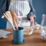 قیمت جا قاشقی ایکیا مدل VALVARDAD، خاکستری تیره - آبی و گالوانیزه، ارتفاع ۱۳ سانتی‌متر