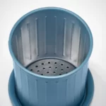 خرید جا قاشقی ایکیا مدل VALVARDAD، خاکستری تیره - آبی و گالوانیزه، ارتفاع ۱۳ سانتی‌متر