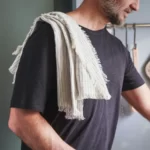 قیمت دستمال آشپزخانه ایکیا مدل VALVARDAD، طرح سفید و آبی، اندازه ۴۵×۶۰ سانتی‌متر