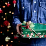 جعبه نگهدارنده فلزی ایکیا مدل VINTERFINT با درب، سبز، اندازه ۲۹×۲۰×۸ سانتی‌متر