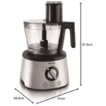 ابعاد غذاساز فیلیپس مدل HR7778 ظرفیت ۳.۴ لیتری