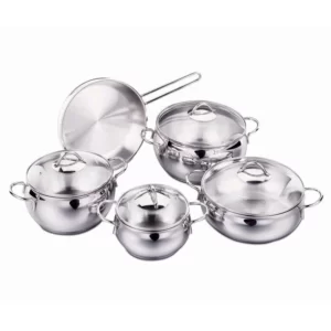 سرویس قابلمه استیل ۹ پارچه کرکماز مدل تامبیک ۱۸۰۰