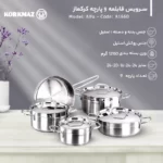 ست قابلمه استیل ۹ پارچه کرکماز مدل Alfa کد A1660