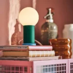 چراغ قابل حمل و باتری‌خور ایکیا مدل IKEA PS 2026 رنگ سبز و صورتی
